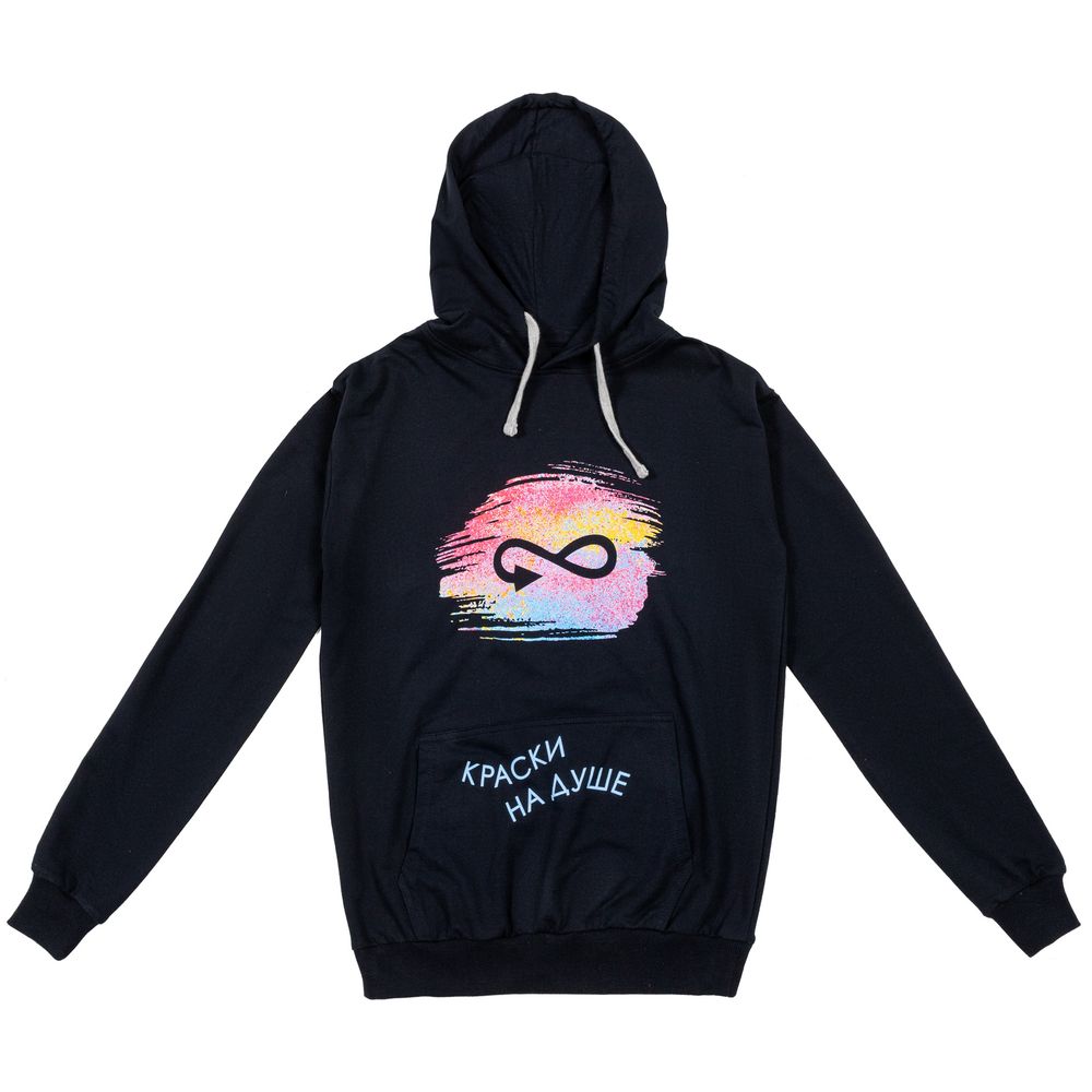 Толстовка с капюшоном Unit Kirenga черная, размер 4XL