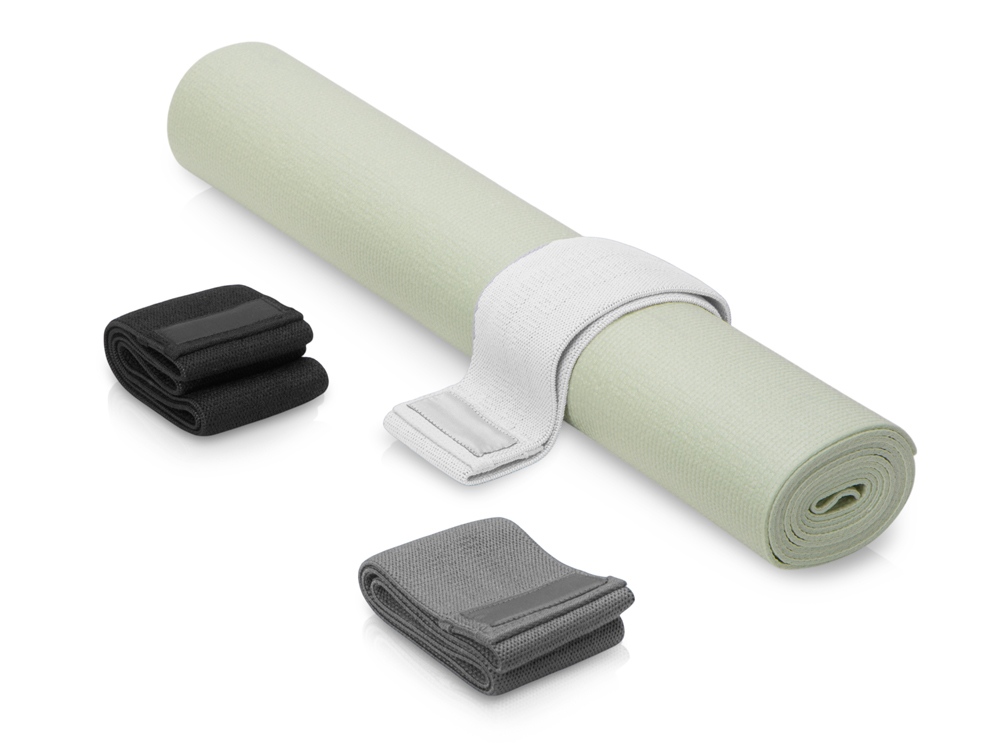 Набор для спорта с ковриком и фитнес-резинками Virasana с логотипом  | Print Logo