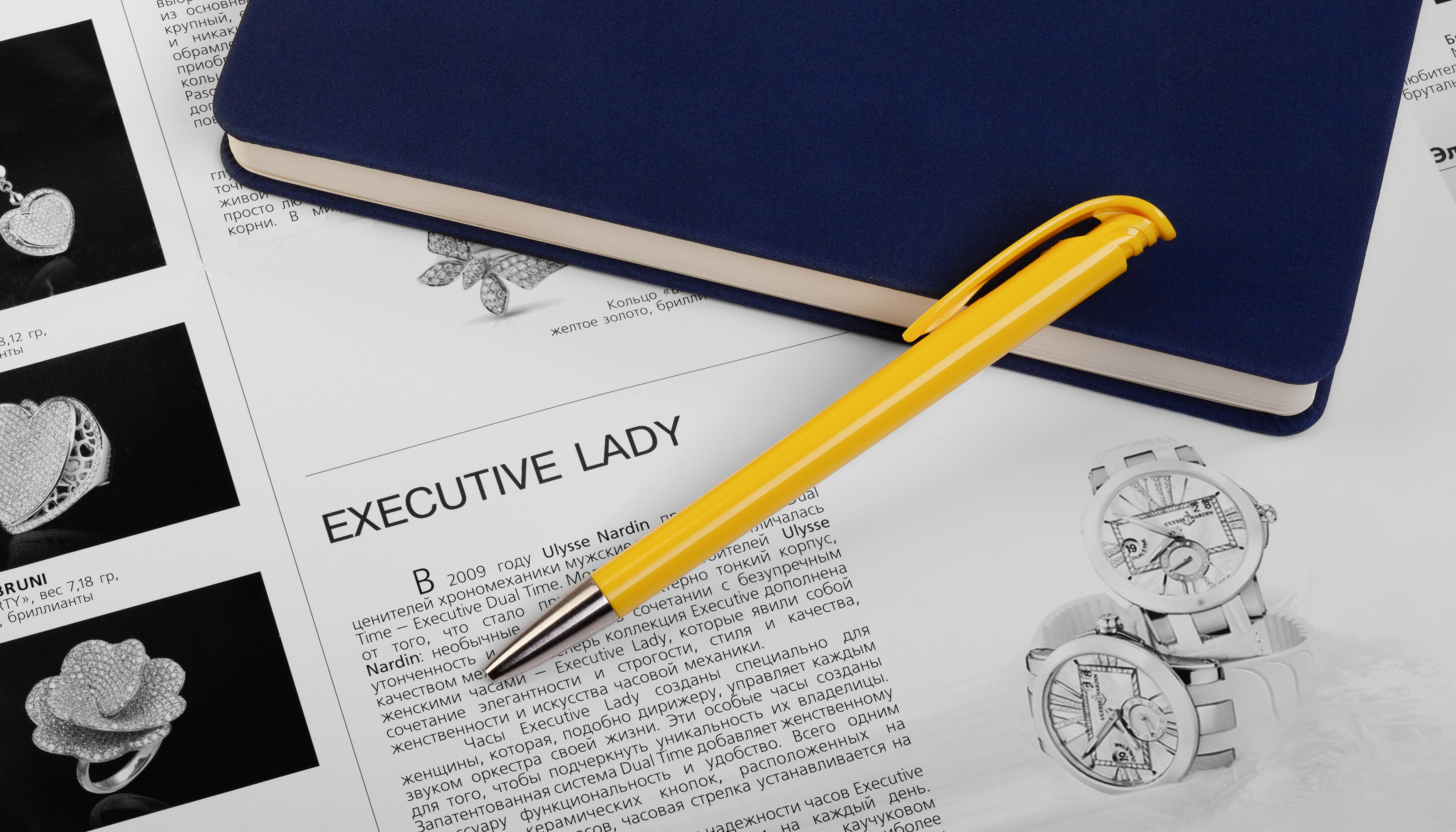 Ручка шариковая JONA M, желтый