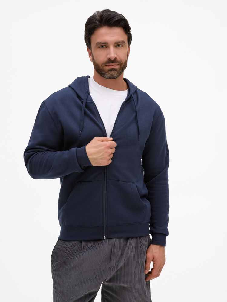 Толстовка унисекс Stone темно-синяя, размер XS