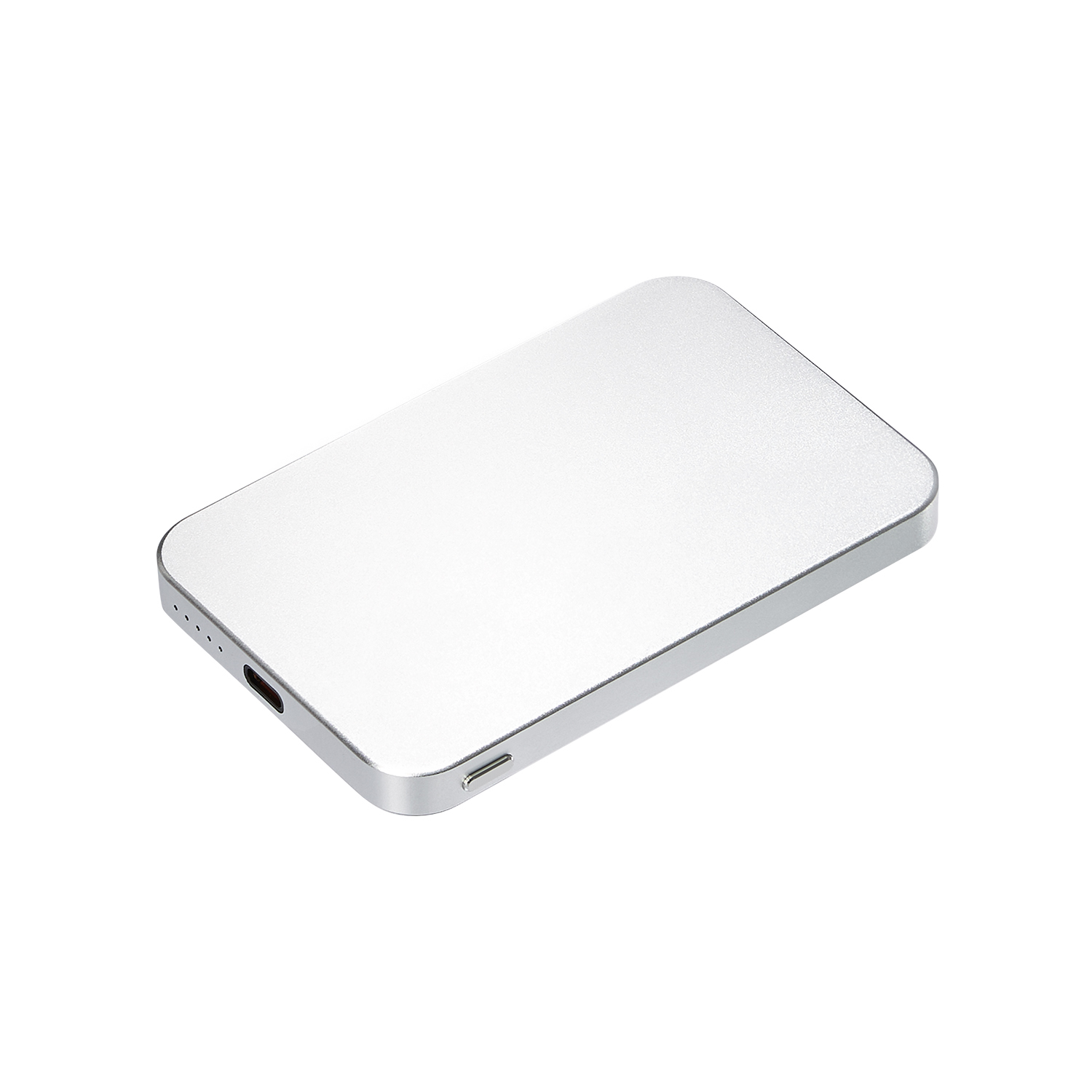 Внешний аккумулятор Artex PD 5000mAh с функцией беспроводной зарядки 15W, титановый фото на сайте Print Logo.