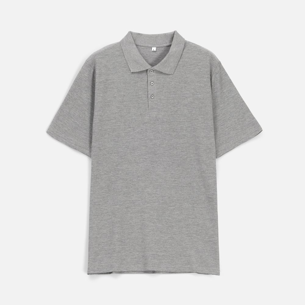 Рубашка поло унисекс Tervise, серый меланж, размер 3XL