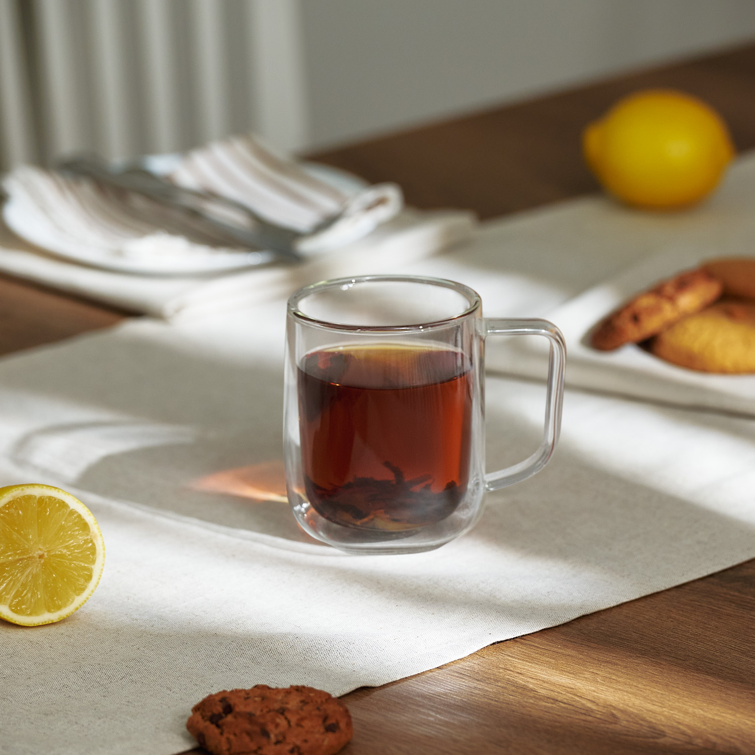 Кружка стеклянная с двойными стенками Виора (Viora)