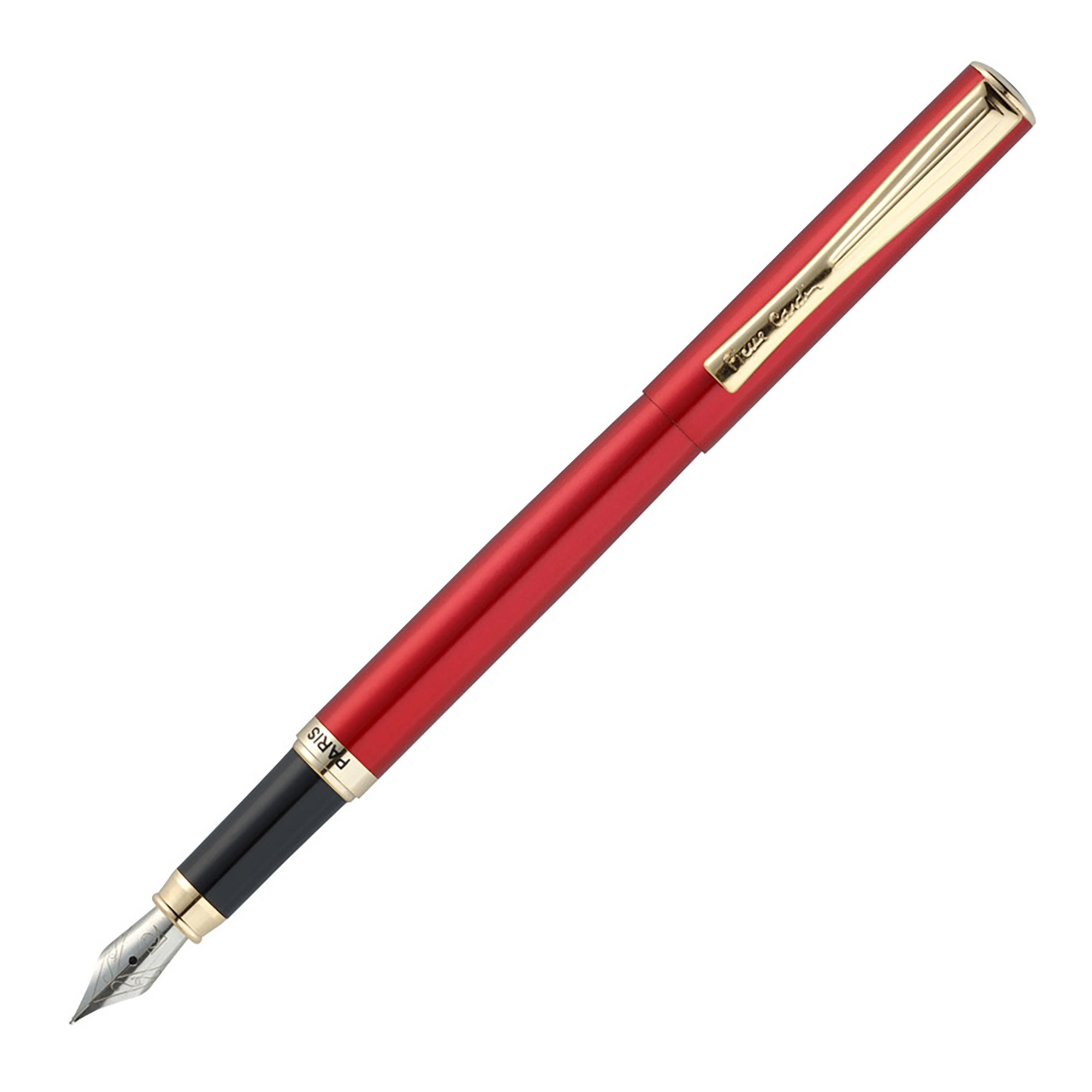 Ручка перьевая Pierre Cardin коллекция ЭКОНОМ | ECON, цвет - красный металлик. Упаковка Е