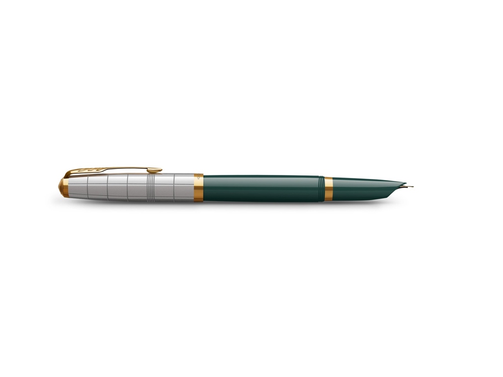 Перьевая ручка Parker 51 Premium Forest Green GT, перо: F чернила: Black,Blue, в подарочной упаковке