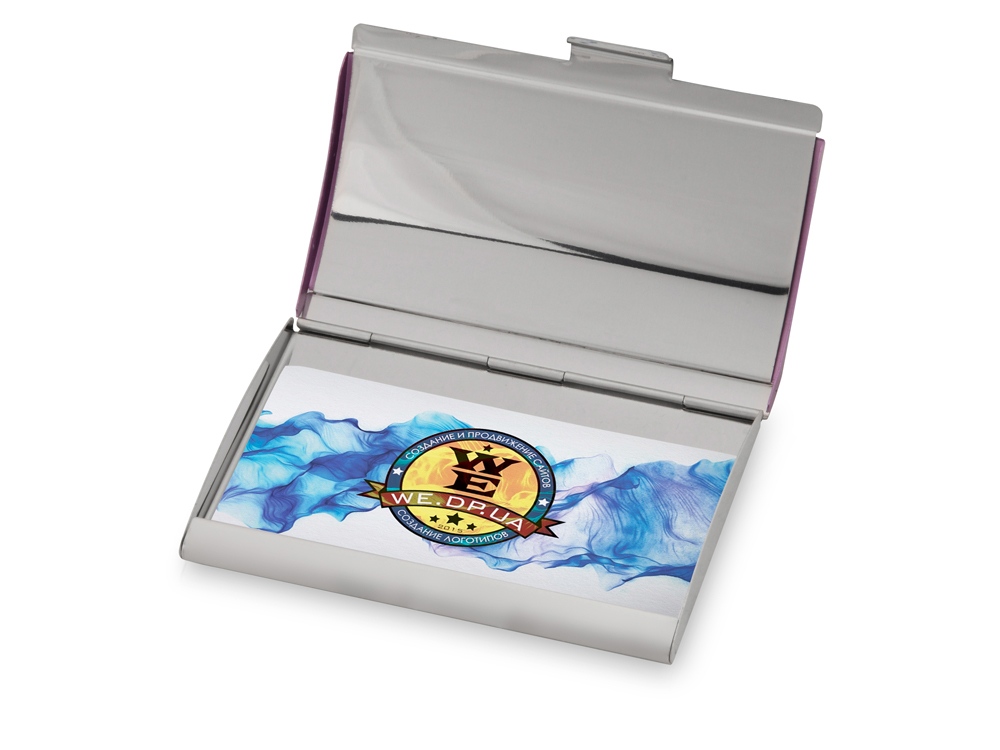 Визитница Смит, фиолетовый/серебристый