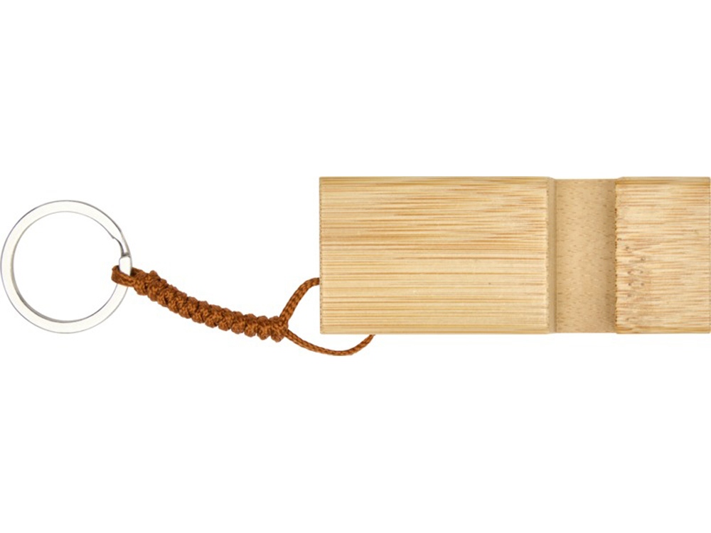 Bosona бамбуковый держатель для мобильного телефона с брелком, натуральный