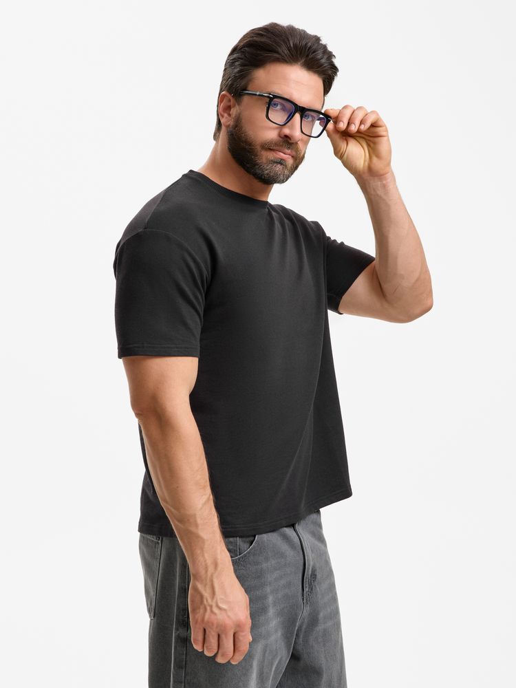 Футболка унисекс Durington, черная, размер M/L