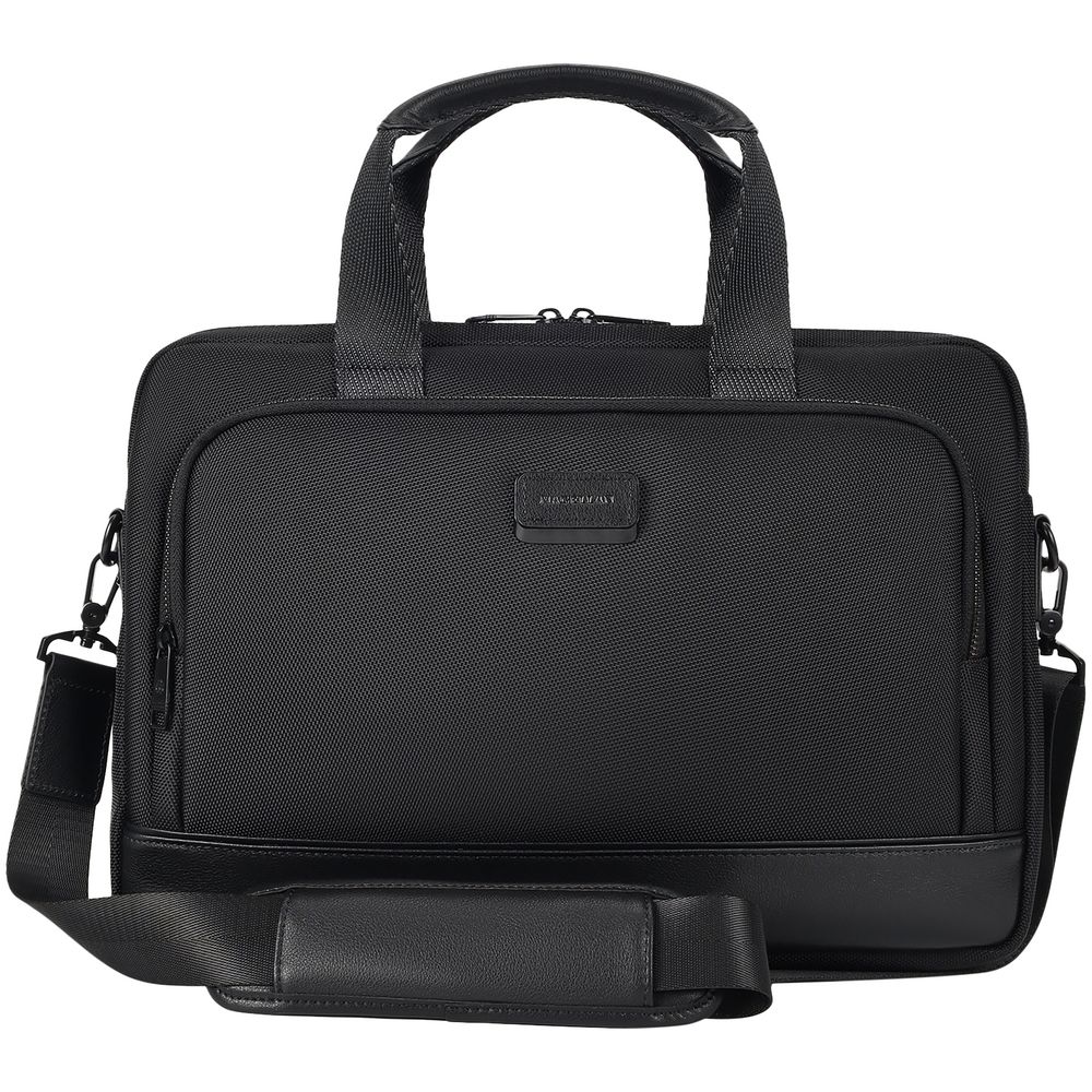 Сумка для ноутбука Santiago с кожаной отделкой с логотипом  | Print Logo