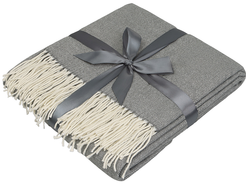 Акриловый плед Dapple 160x210 см, холодный серый