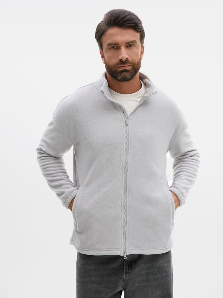 Куртка флисовая унисекс Nebo, светло-серая, размер L