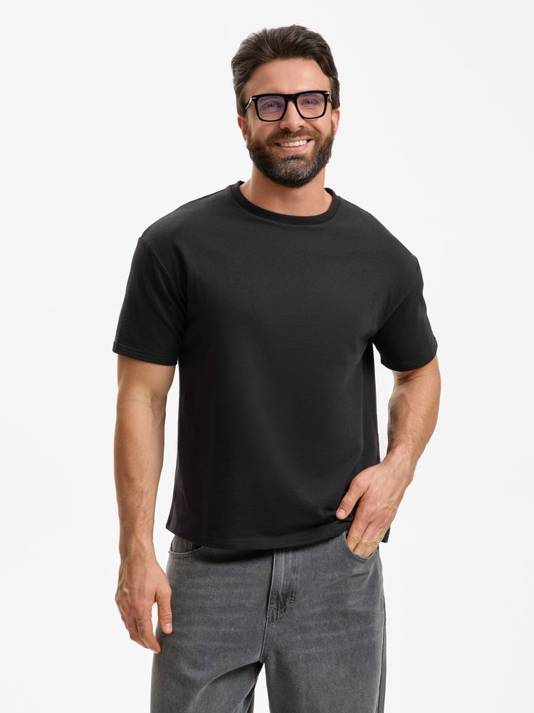 Футболка унисекс Durington, черная, размер M/L