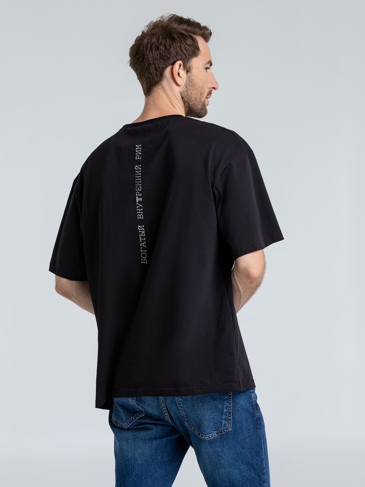 Футболка оверсайз «Внутренний Рим» — пример нанесения логотипа (Соль) | Print Logo