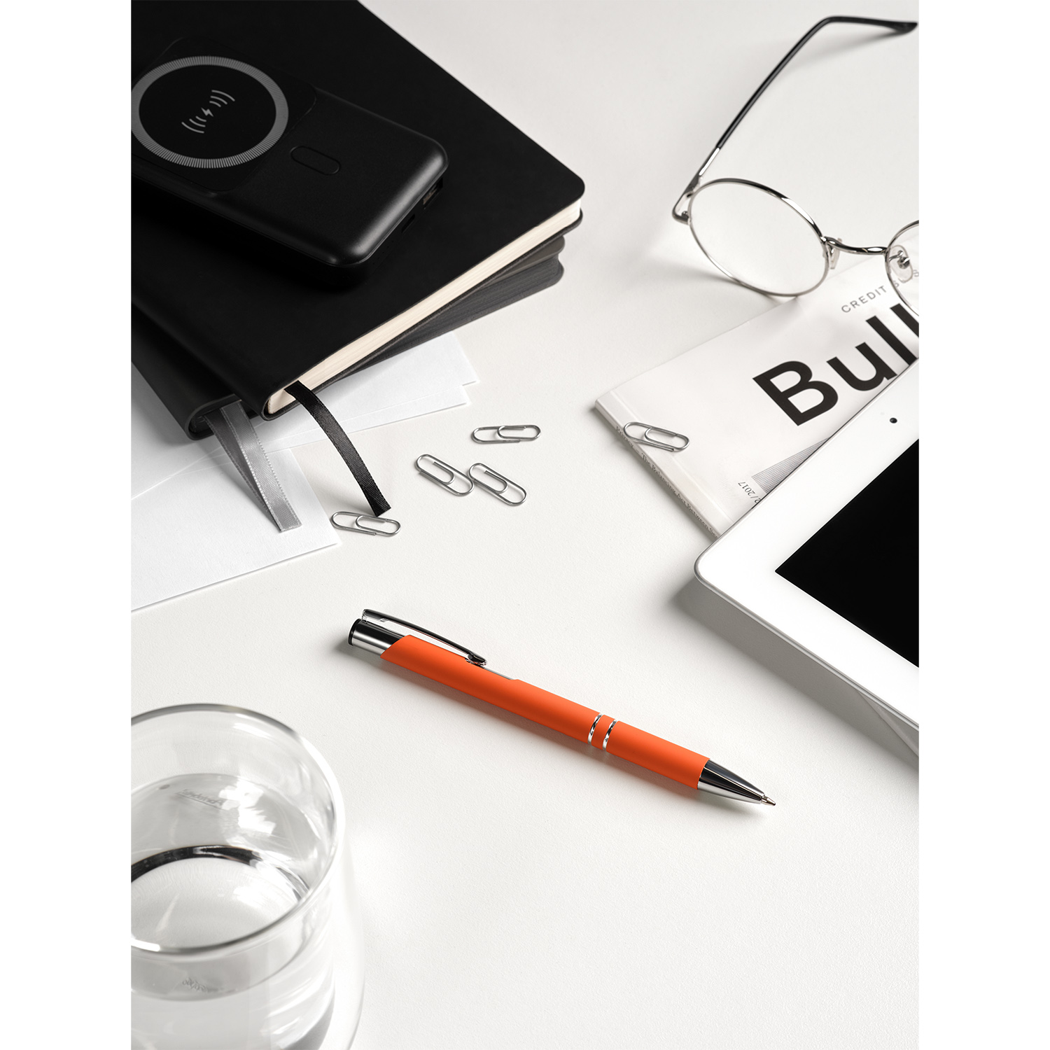 Шариковая ручка Альфа (Alpha), оранжевая