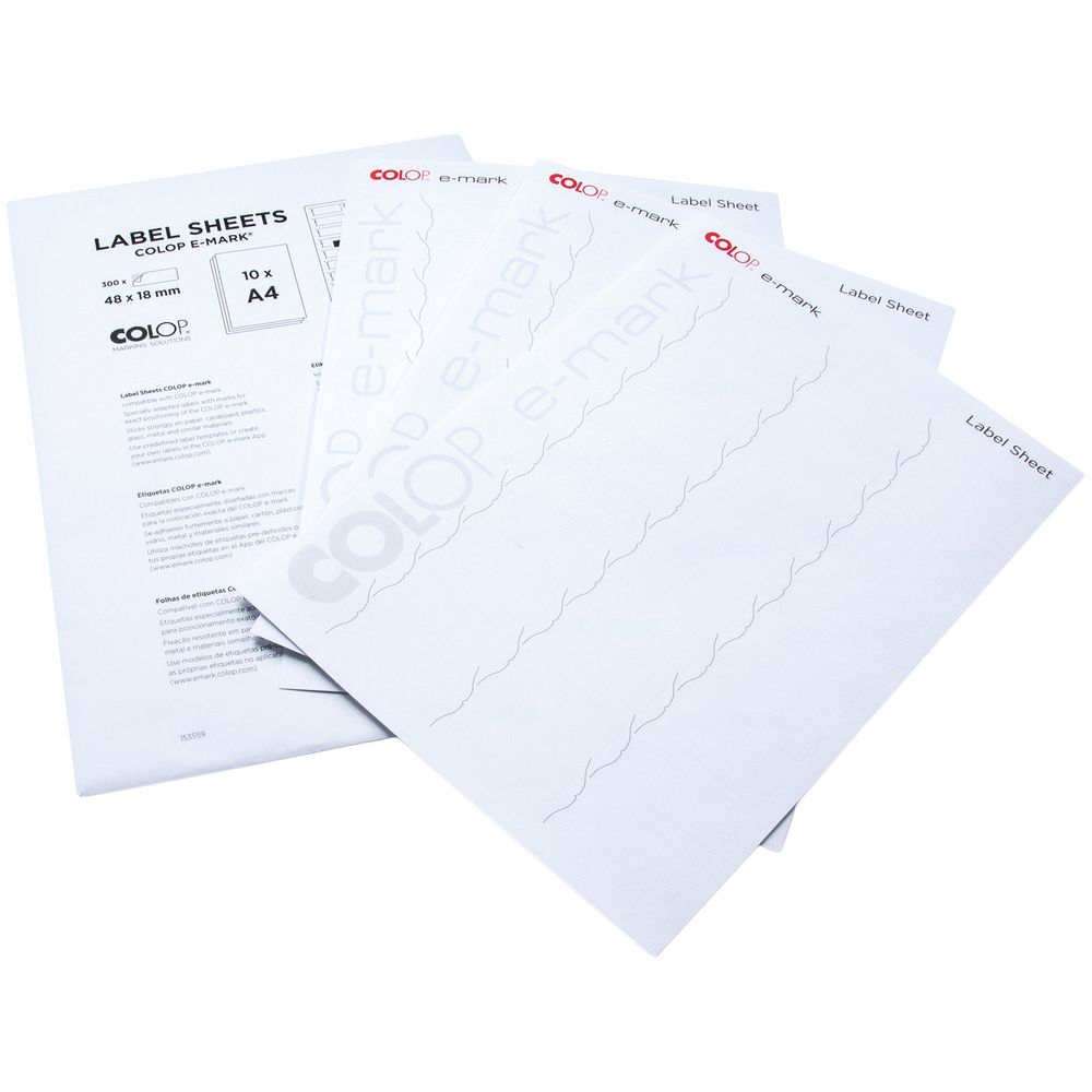 Наклейки Colop E-mark с логотипом Colop | Print Logo