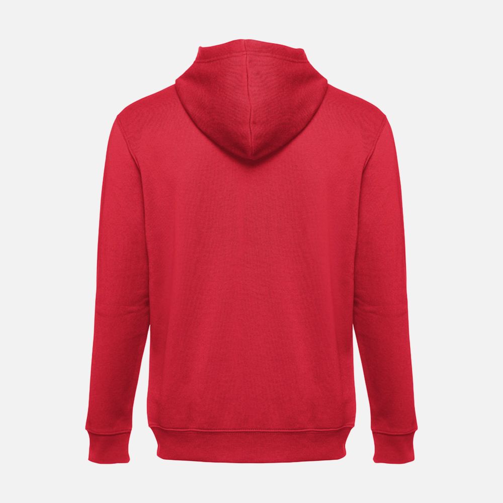 Толстовка мужская на молнии с капюшоном Amsterdam, красная, размер XXL