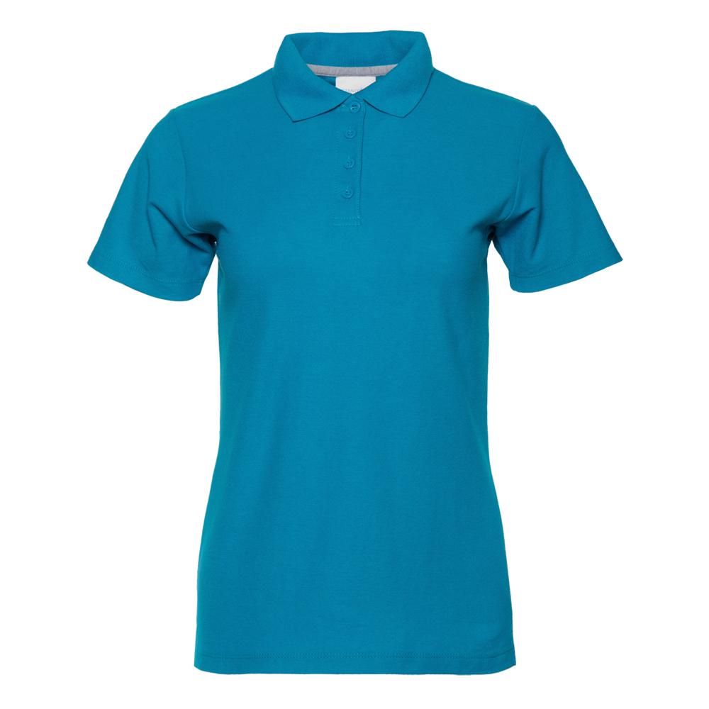 Рубашка поло женская STAN хлопок/полиэстер 185, 04WL, Лазурный (40) (42/XS)