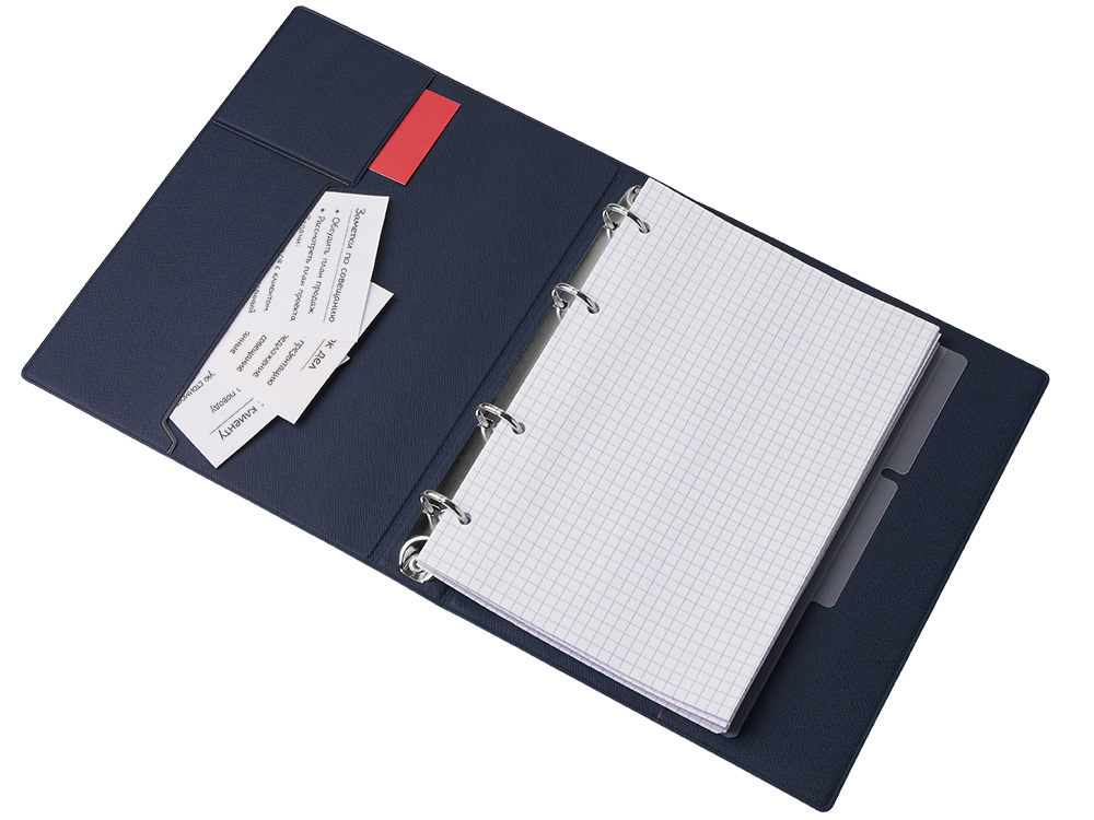 Блокнот на кольцах Favor, темно-синий