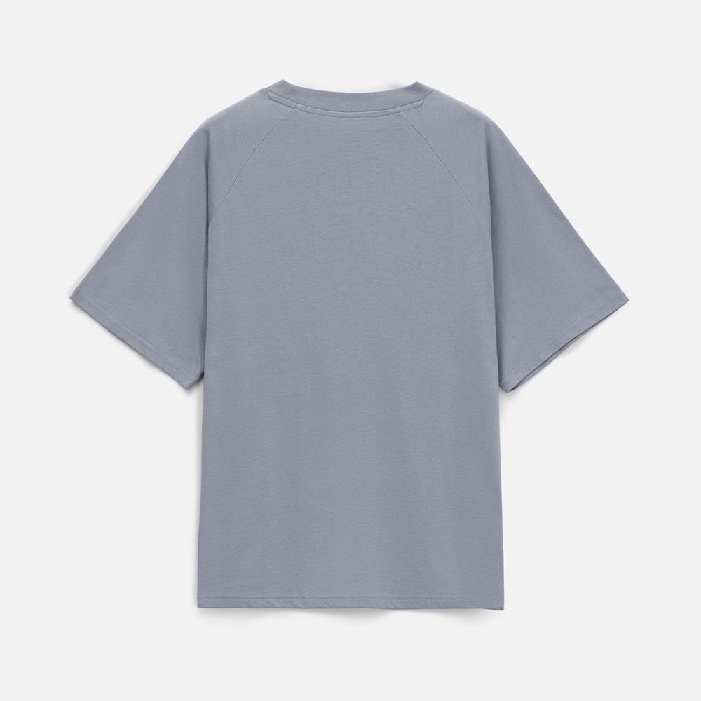 Футболка унисекс T2, серая, размер M/L