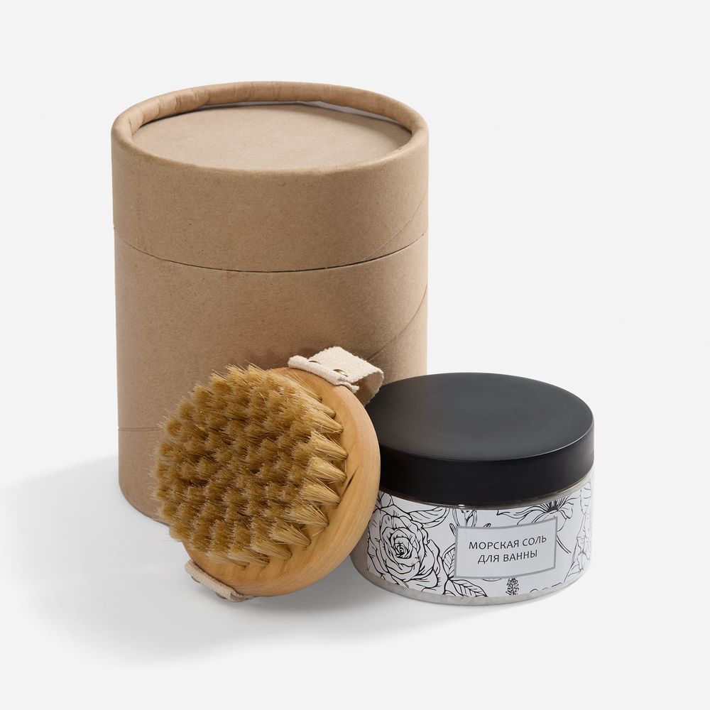 Спа-набор Mini SPA Day с солью с лавандой с логотипом сделано в России | Print Logo