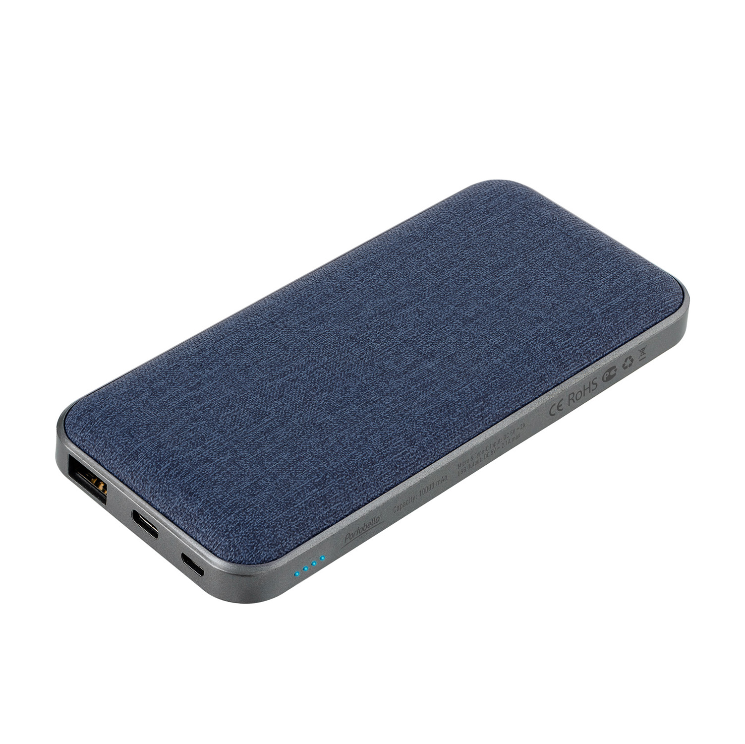 Внешний аккумулятор Твид PB (Tweed PB) 10000 mAh, синий