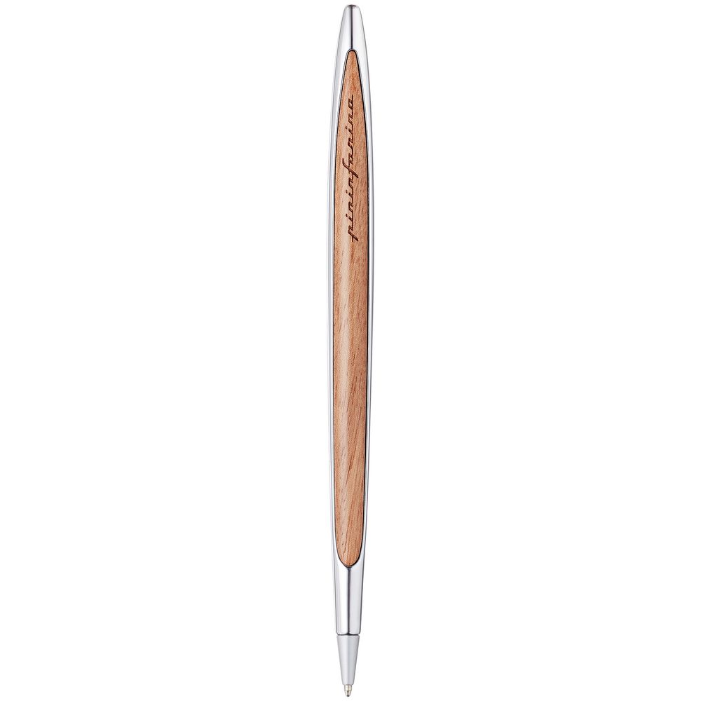 Шариковая ручка Cambiano Shiny Chrome Walnut фото на сайте Print Logo.