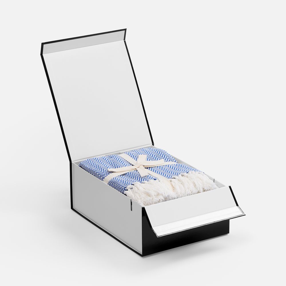 Коробка складная Wishful, M — пример нанесения логотипа () | Print Logo