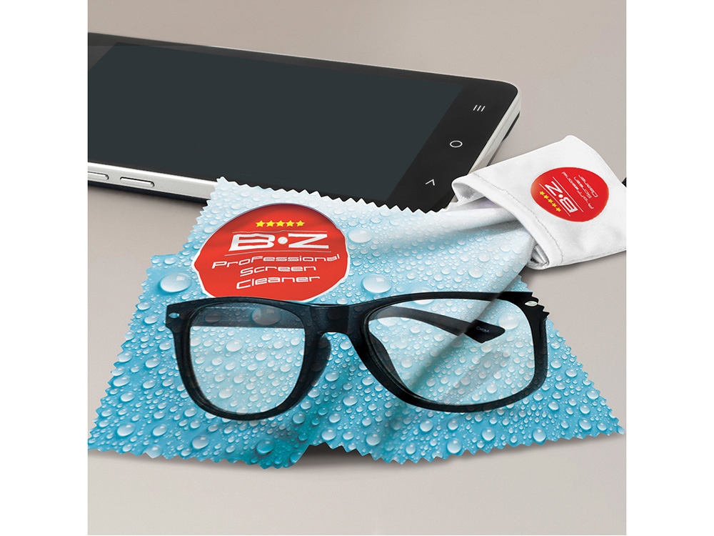 Очищающая салфетка в чехле с возможностью полноцветной печати