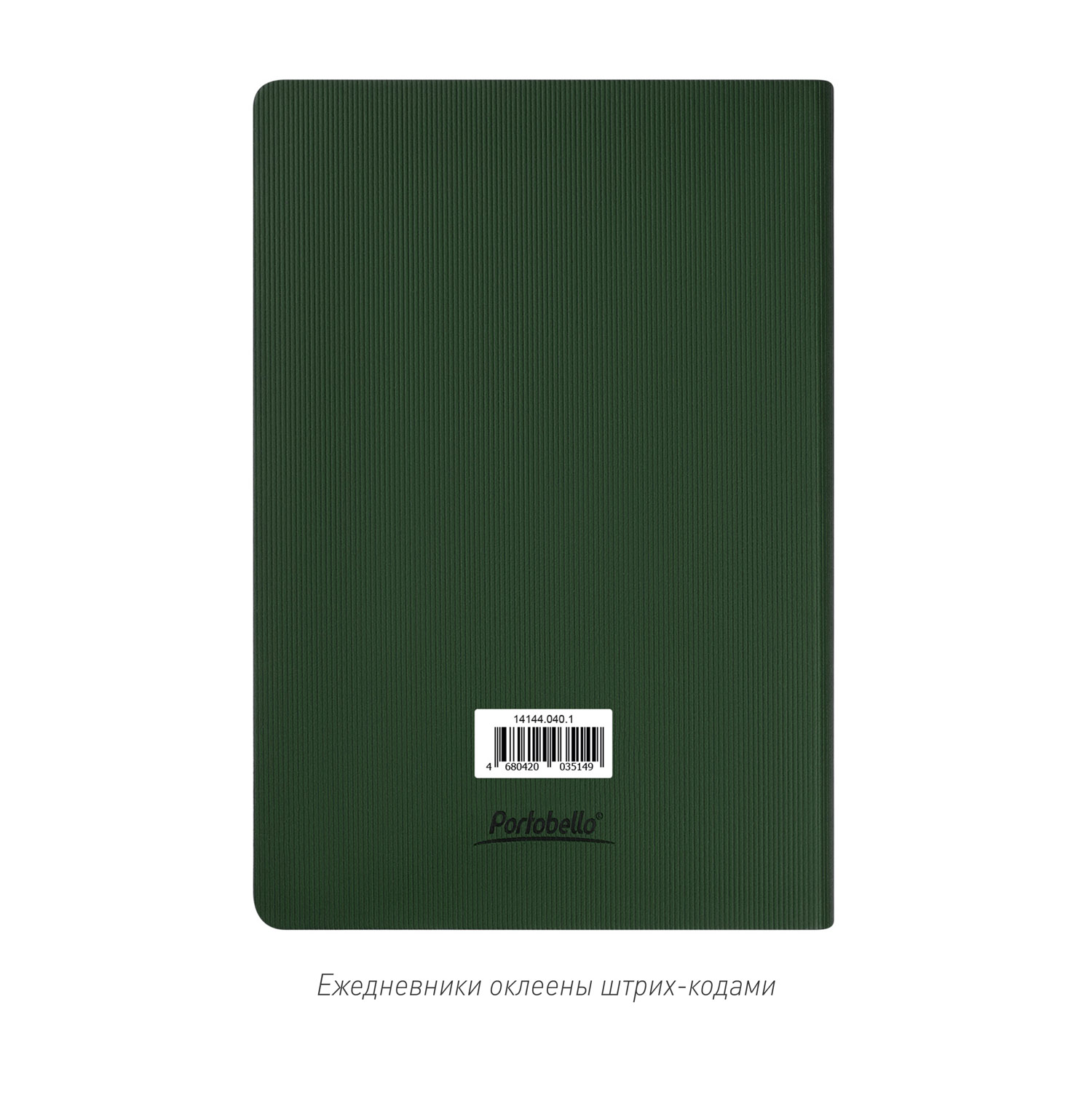 Ежедневник Рейн (Rain) недатированный, зеленый (без упаковки, без стикера)