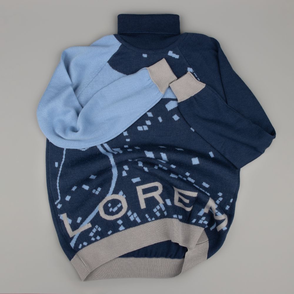 Свитер на заказ Tricksy Net Reglan, полушерсть, размер XXL