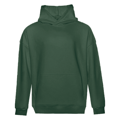 Худи унисекс STAN оверсайз футер без начёса 350, 66, Тёмно-зелёный,  (130)  (54/XXL)