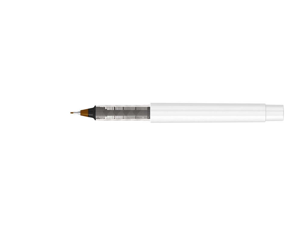 Капиллярная ручка в корпусе из переработанного материала rPET RECYCLED PET PEN PRO FL, белый с коричневым