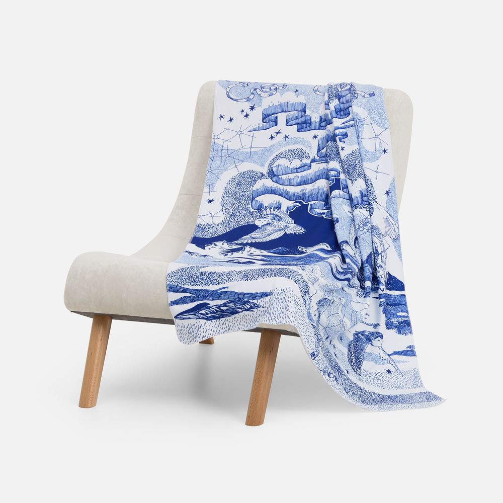 Флисовый плед «Чудеса прилетели» фото на сайте Print Logo.