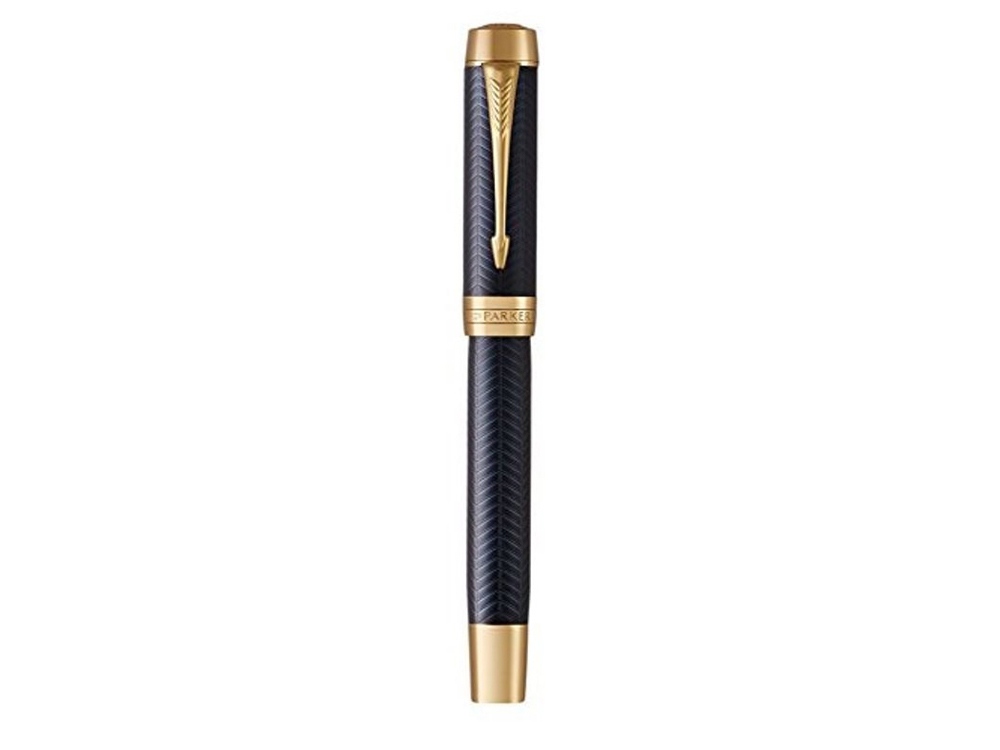 Перьевая ручка Parker Duofold Prestige Centennial, Blue Chevron GT Foutain Pen Medium, перо:M , цвет чернил: black, в подарочной упаковке.