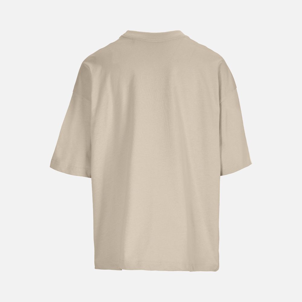 Футболка оверсайз женская Boxy Women, бежевая (льняная), размер XL