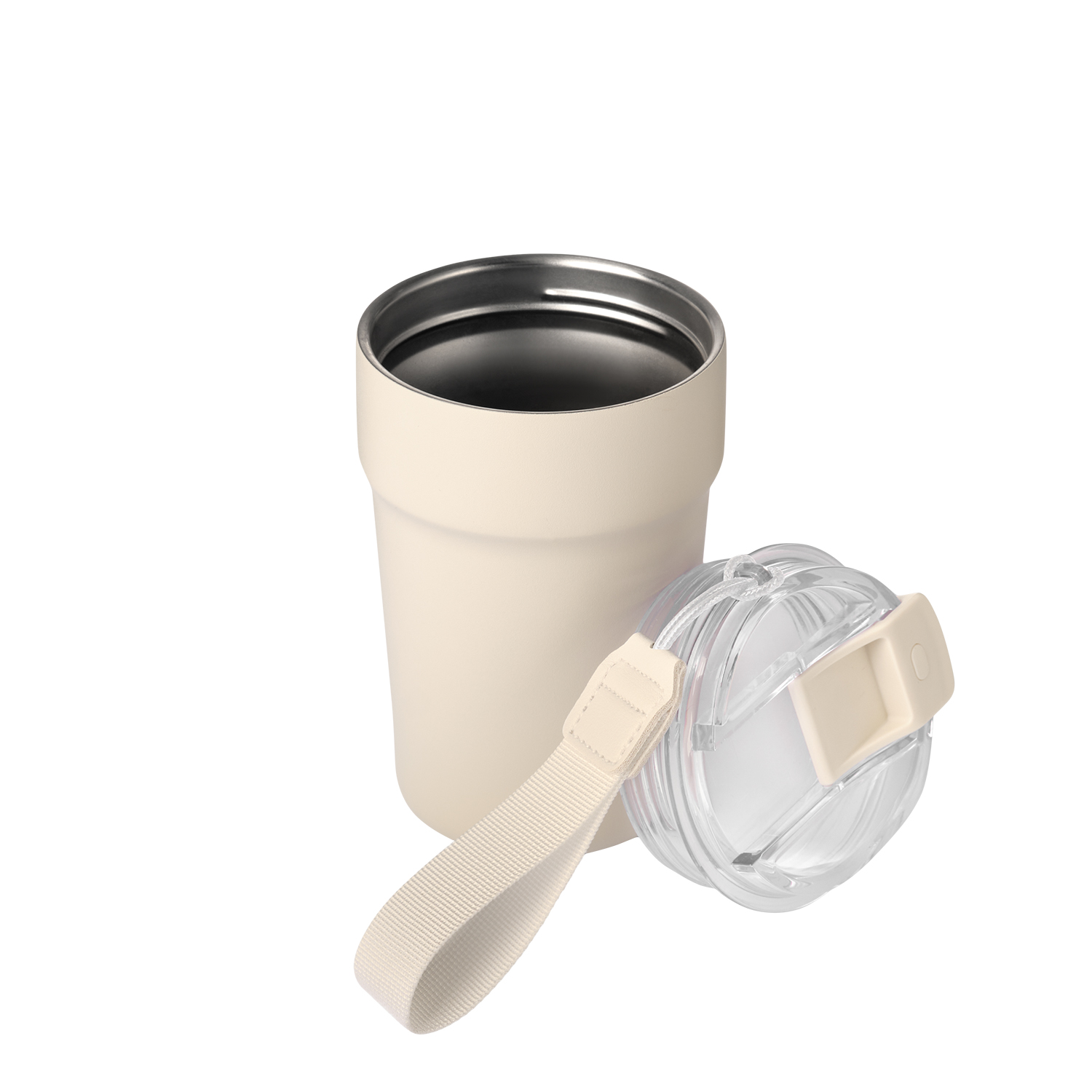 Термокружка вакуумная Монако, бежевый