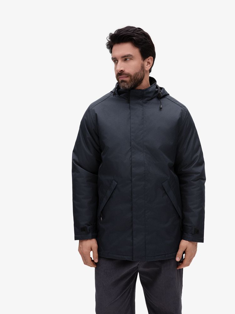 Куртка на стеганой подкладке Robyn темно-синяя, размер 4XL