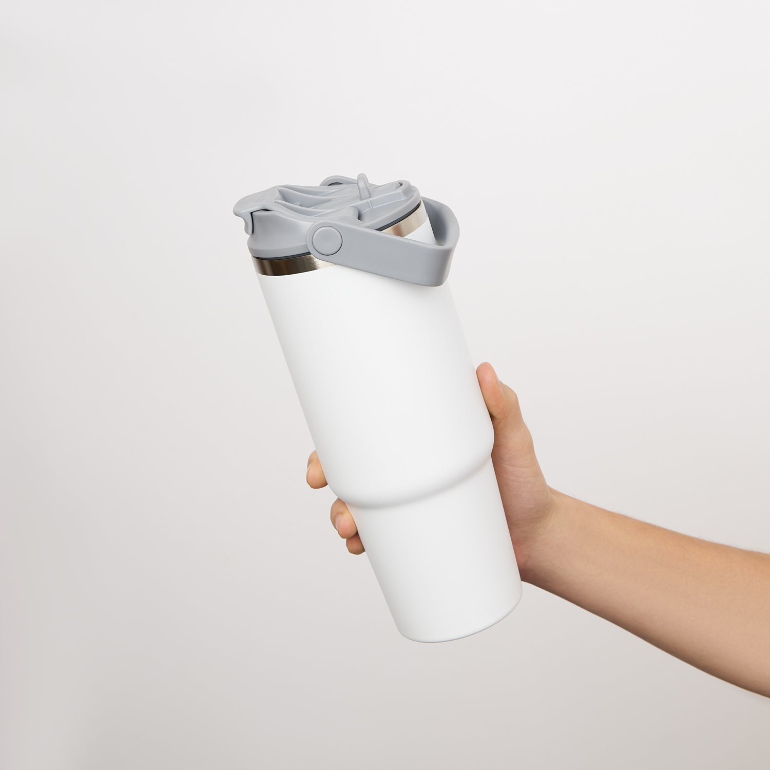 Термокружка вакуумная Монтана, белая