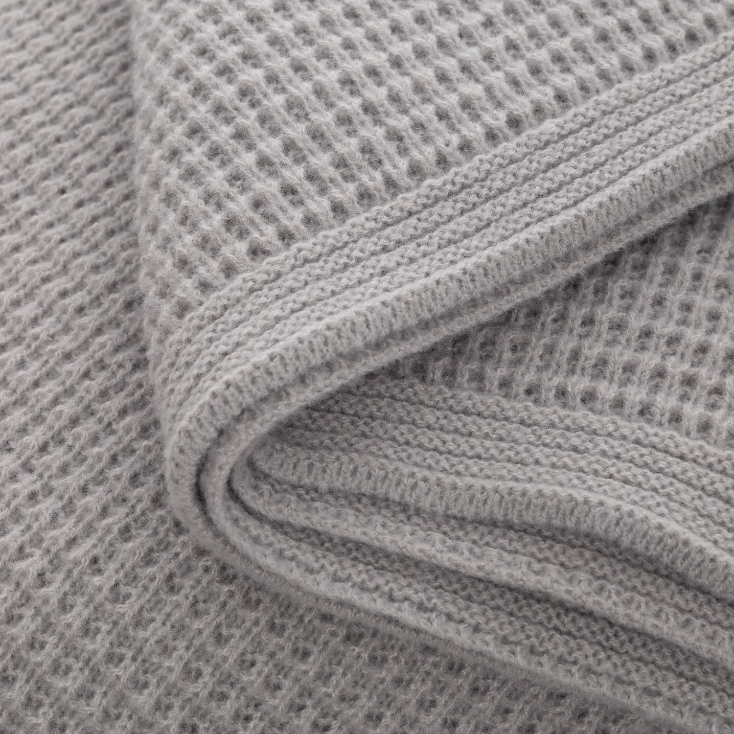 Плед Мальта Софт (Malta Soft) вязаный, 160*90 см, серый