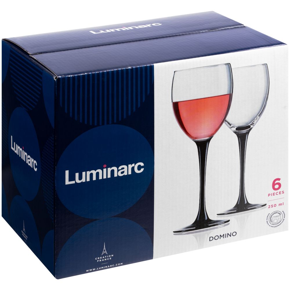 Набор из 6 бокалов для вина «Домино» фото на сайте Print Logo.