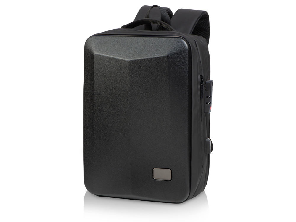 Антикражный рюкзак Sheller для ноутбука 17.3  с пластиковой поверхностью с логотипом Voyager | Print Logo