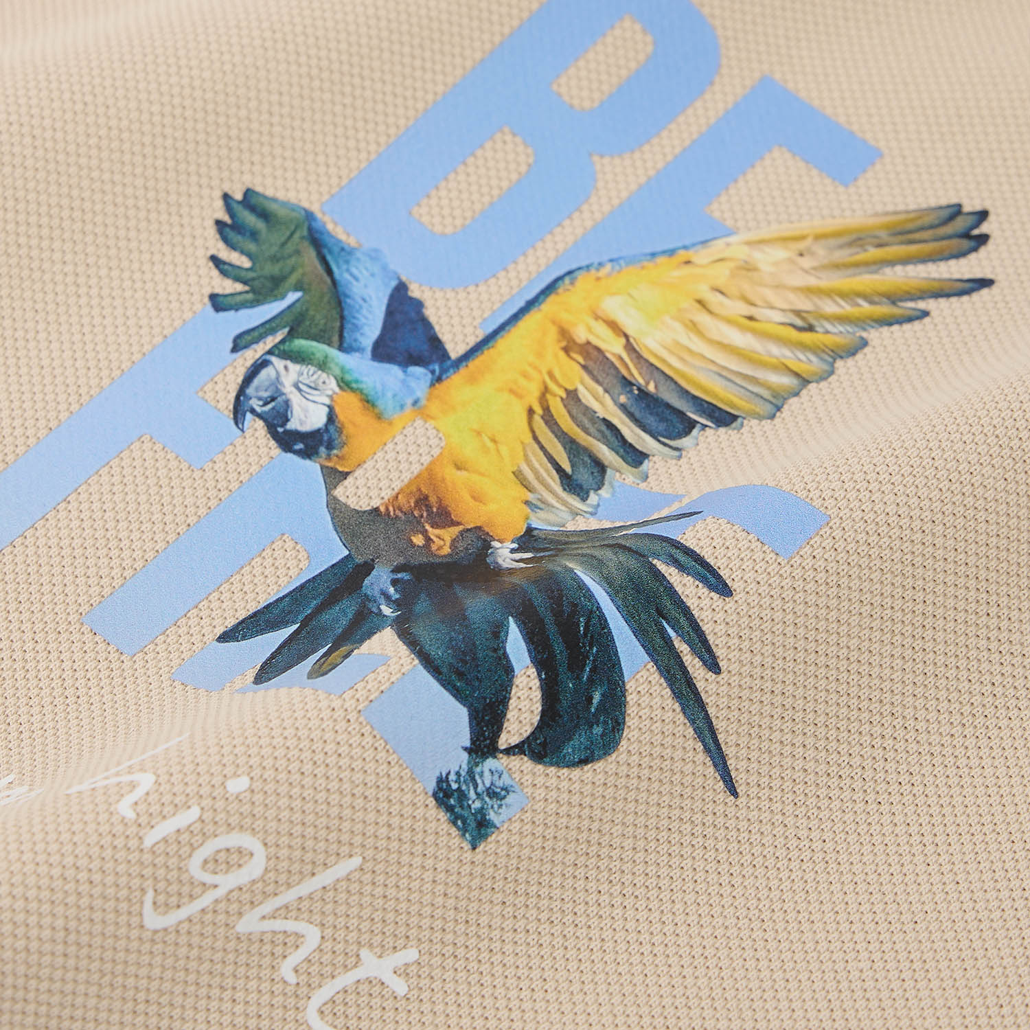 Футболка унисекс премиум Аура (Aura), 100% хлопок 200гр. бежевый, размер M/L