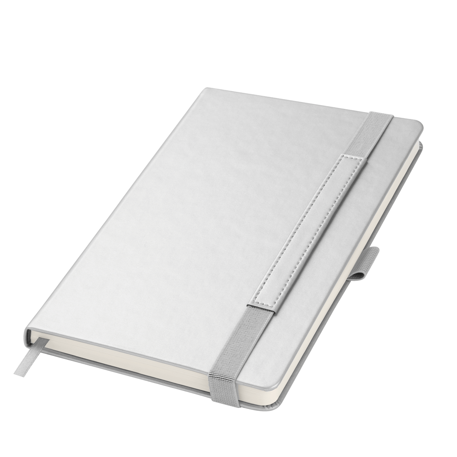 Ежедневник Альфа (Alpha) недатированный, серебро/серый