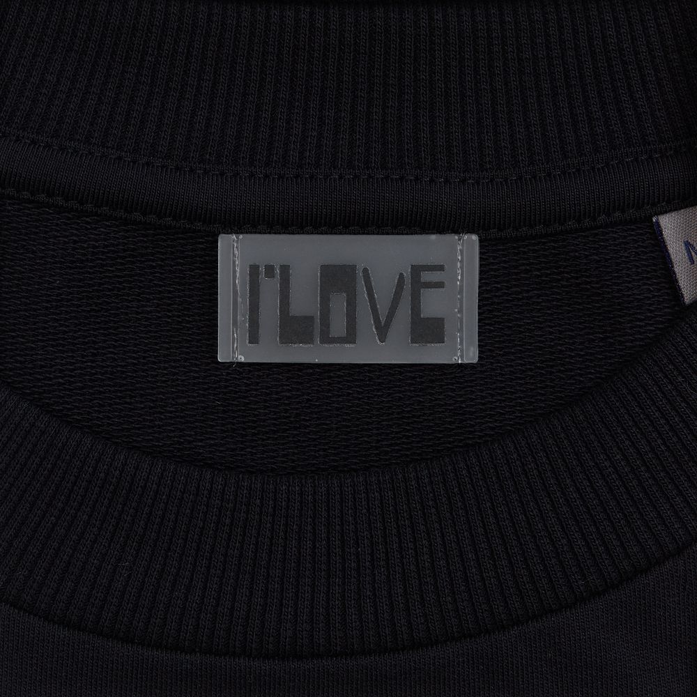 Футболка оверсайз с двойным рукавом Kosmos, черная, размер XS/S