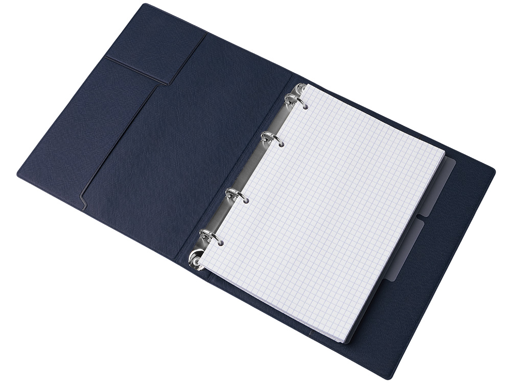 Блокнот на кольцах Favor, темно-синий