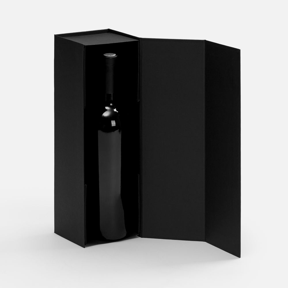 Коробка складная под бутылку Color Jacket Fold — пример нанесения логотипа (сделано в России) | Print Logo