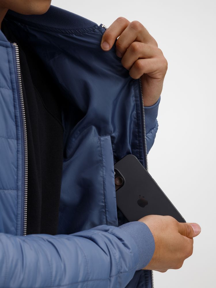 Куртка унисекс Warmbridge, синяя (джинс), размер XXL