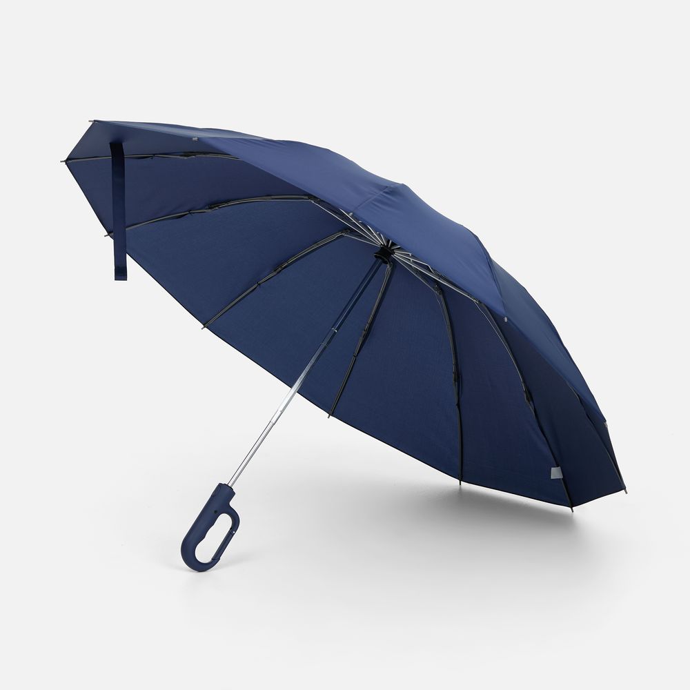 Зонт обратного сложения inLoop с ручкой-карабином с логотипом Indivo | Print Logo