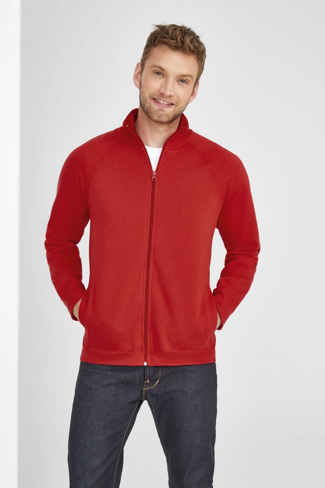 Толстовка мужская на молнии Sundae 280 белая фото на сайте Print Logo.