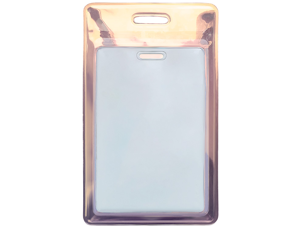 Чехол для пропуска переливающийся Aurora, мультицвет